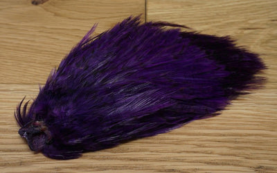 Whiting American Streamer Pack Grizzly Purple Saddle Hackle, Hen Hackle, Asst. Feathers