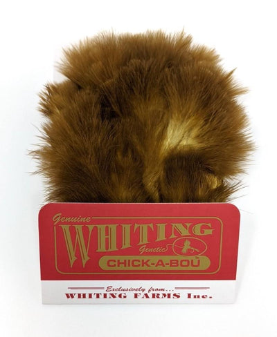 Whiting Chickabou Patch Golden Olive Saddle Hackle, Hen Hackle, Asst. Feathers