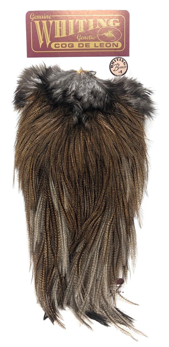 Whiting Coq de Leon Bronze Saddle Ginger Pardo Saddle Hackle, Hen Hackle, Asst. Feathers