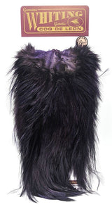 Whiting Coq de Leon Bronze Saddle Pardo dyed Purple Saddle Hackle, Hen Hackle, Asst. Feathers