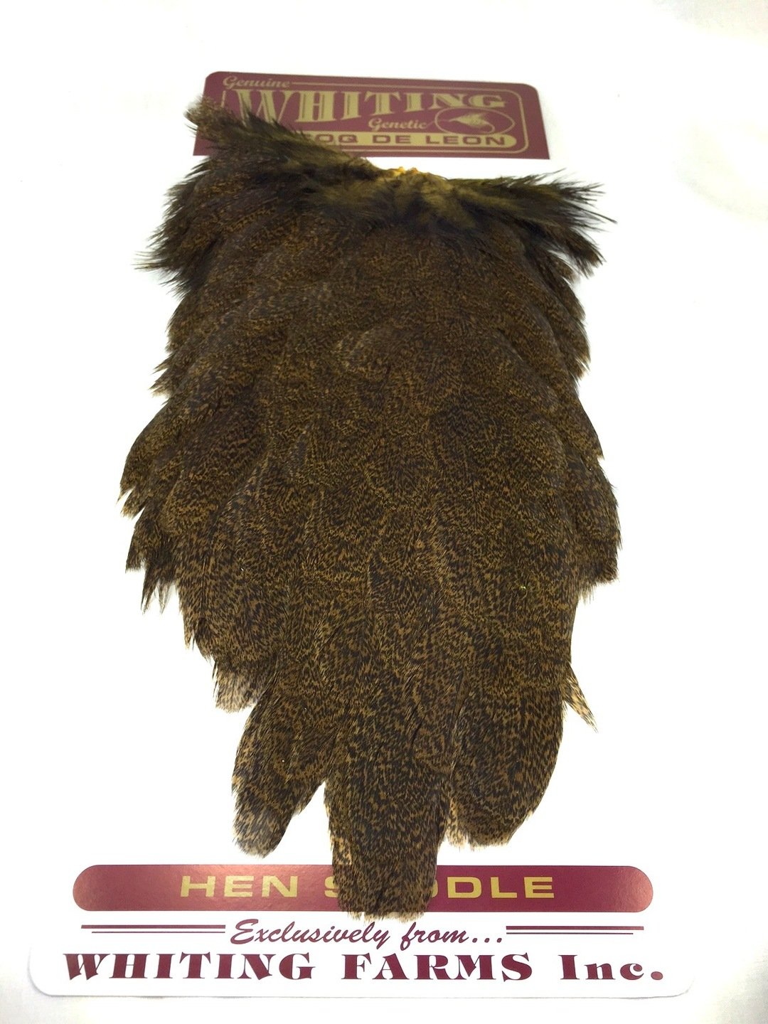 Whiting Coq de Leon Hen Saddle Saddle Hackle, Hen Hackle, Asst. Feathers