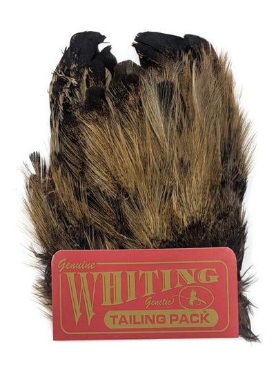 Whiting Coq de Leon Mayfly Tailing Pack Badger Tan Saddle Hackle, Hen Hackle, Asst. Feathers
