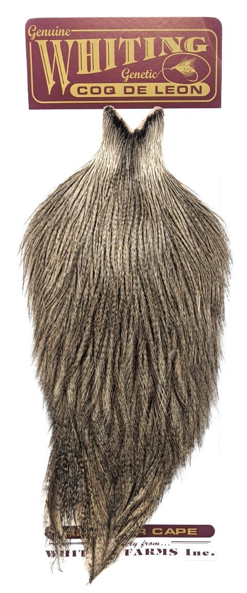 Whiting Coq De Leon Rooster Cape Medium Pardo Saddle Hackle, Hen Hackle, Asst. Feathers