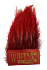 Whiting Coq de Leon Tailing Pack - Badger Dyed Badger Dyed Red Saddle Hackle, Hen Hackle, Asst. Feathers