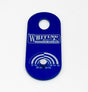 Whiting Farms Hackle Gauge fly tying blue