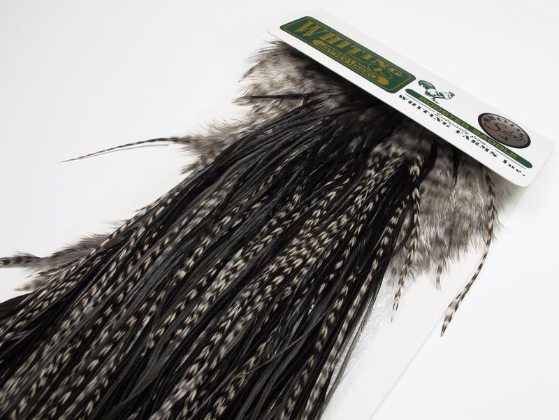 Whiting Hebert/Miner Silver Saddle Grizzly Variant Dry Fly Hackle
