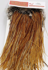 Whiting Pro Grade Saddle Barred Dark Ginger Dry Fly Hackle