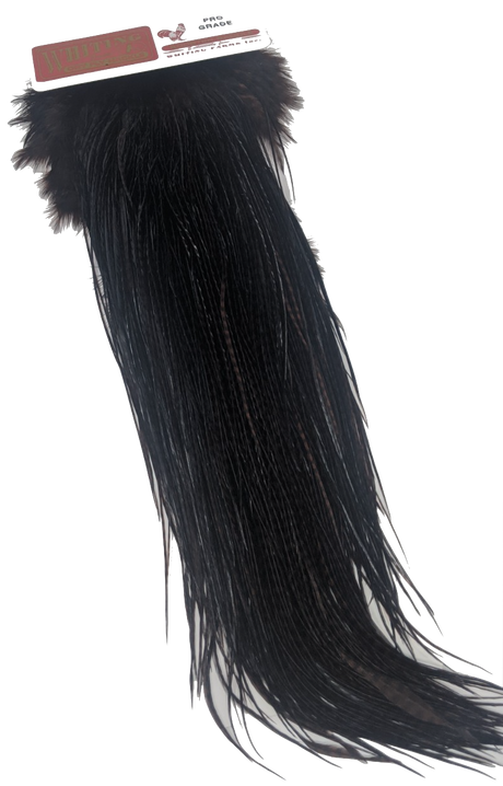 Whiting Pro Grade Saddle Grizzly Dyed Coachman Brown Dry Fly Hackle