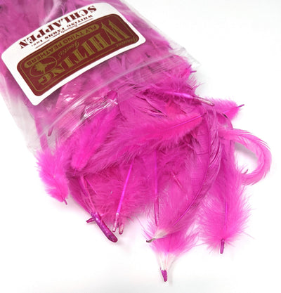 Whiting Schlappen Pack 1/4 Ounce Pink (Plus) Saddle Hackle, Hen Hackle, Asst. Feathers
