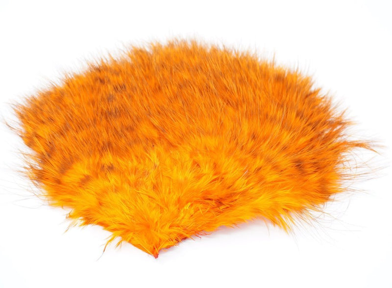 Whiting Super Bou Marabou Grizzly Orange Saddle Hackle, Hen Hackle, Asst. Feathers