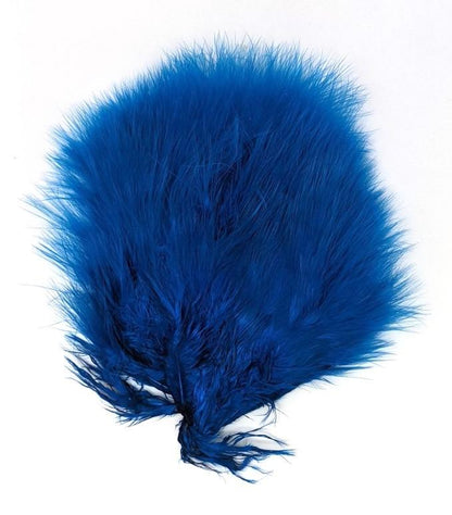 Whiting Super Bou Marabou Kingfisher Blue Saddle Hackle, Hen Hackle, Asst. Feathers