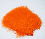 Whiting Super Bou Marabou Orange Saddle Hackle, Hen Hackle, Asst. Feathers