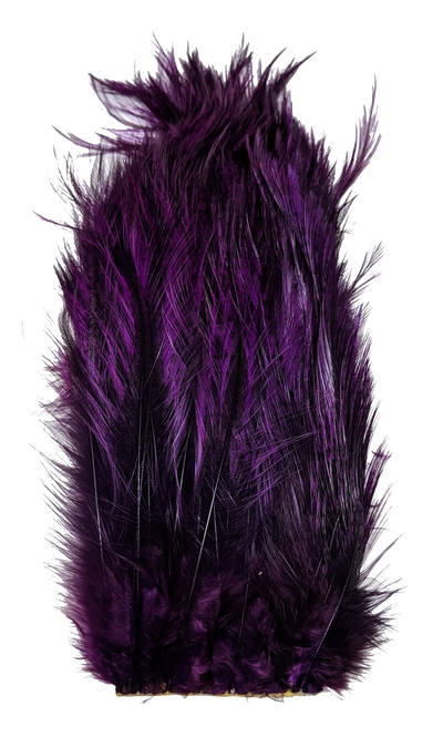 Whiting Tailing Pack Dyed Pardo Purple Saddle Hackle, Hen Hackle, Asst. Feathers