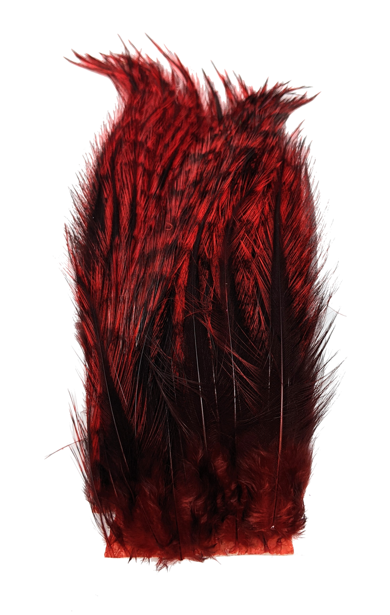 Whiting Tailing Pack Dyed Pardo Red Saddle Hackle, Hen Hackle, Asst. Feathers