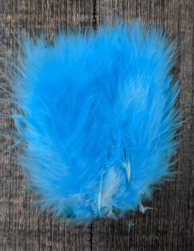 Wooly Bugger Marabou Fl. Blue Saddle Hackle, Hen Hackle, Asst. Feathers