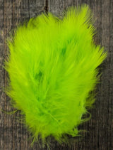 Wooly Bugger Marabou Fl. Chartreuse Saddle Hackle, Hen Hackle, Asst. Feathers