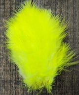 Wooly Bugger Marabou Fl. Yellow Saddle Hackle, Hen Hackle, Asst. Feathers