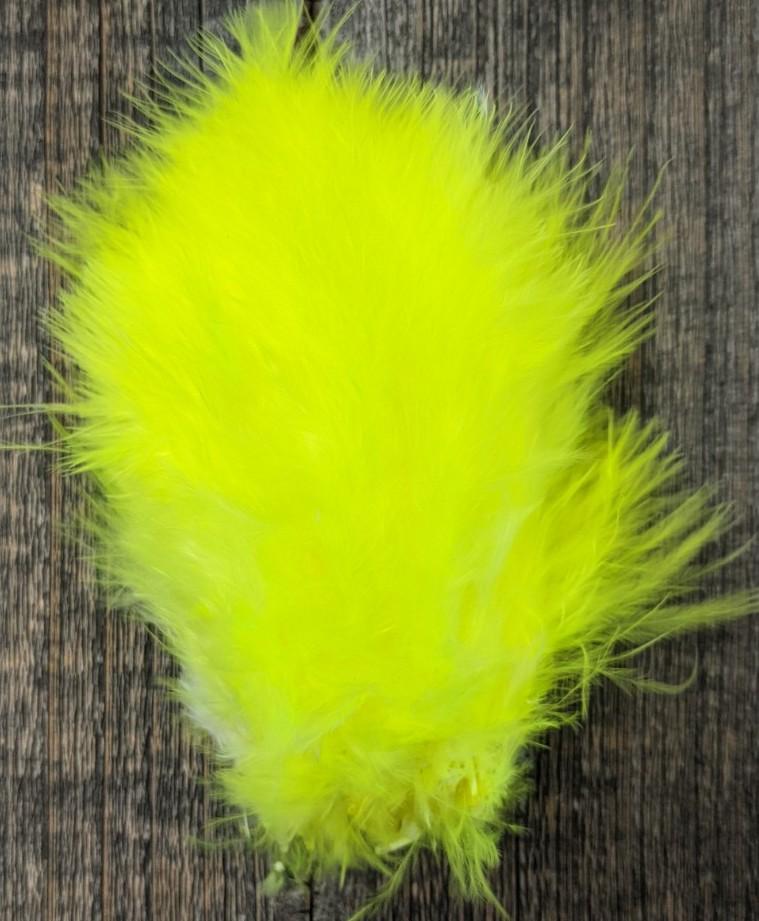 Wooly Bugger Marabou Fl. Yellow Saddle Hackle, Hen Hackle, Asst. Feathers